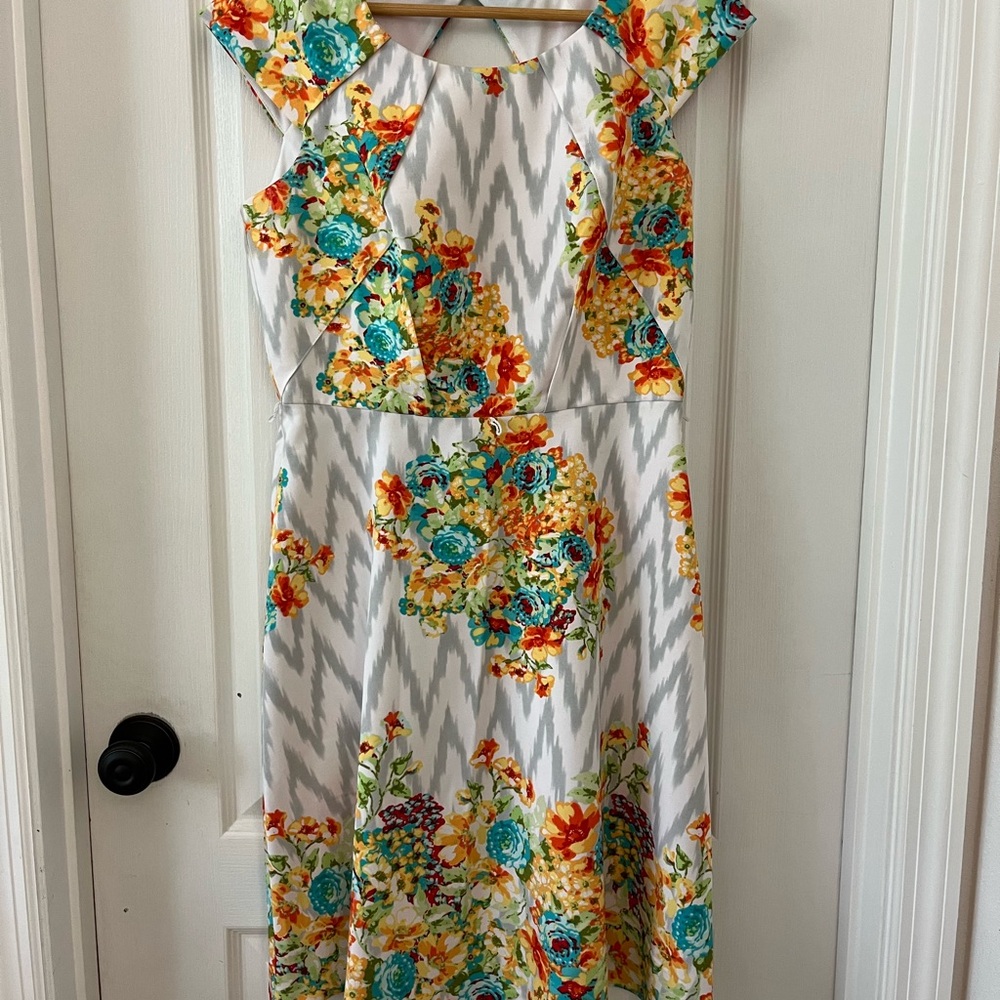 Emma & Michele Yellow Orange Ruffled Sundress